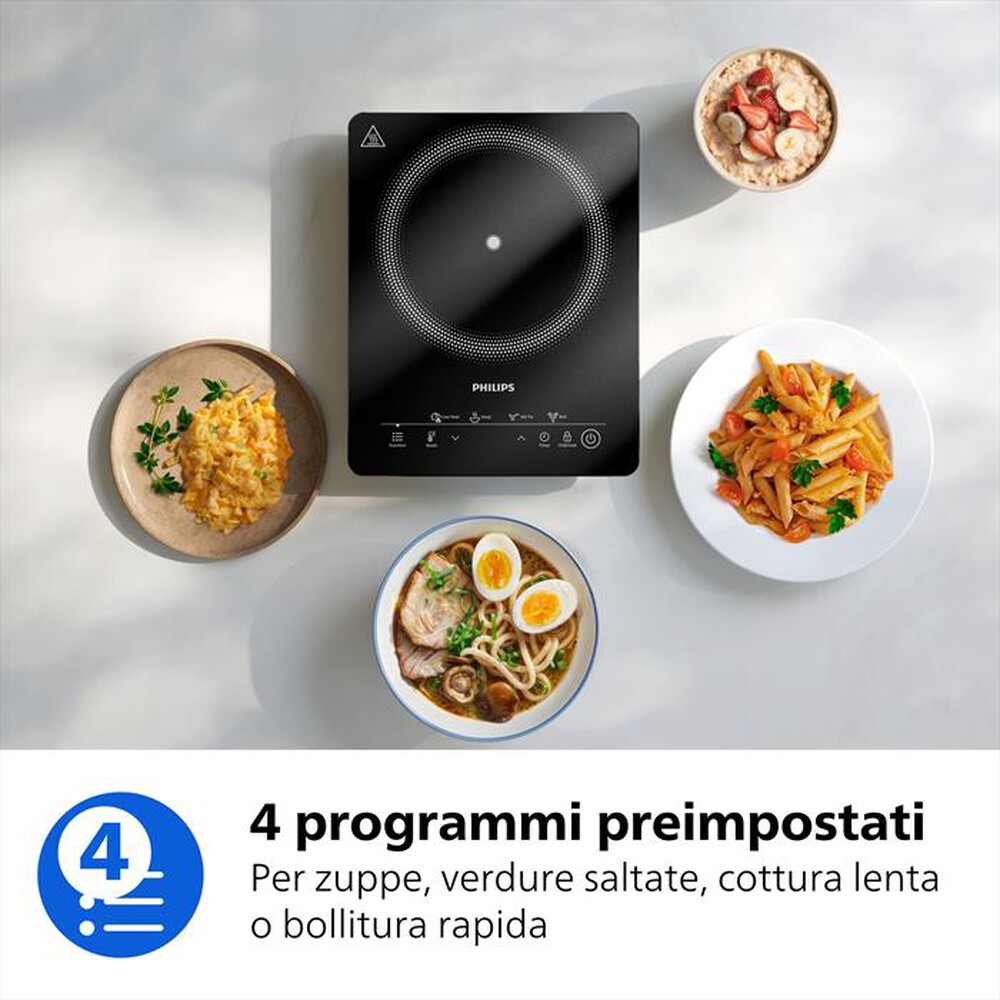 Immagine del prodotto PHILIPS - Piastra a induzione SERIE 3000 HD5830/90-Nero