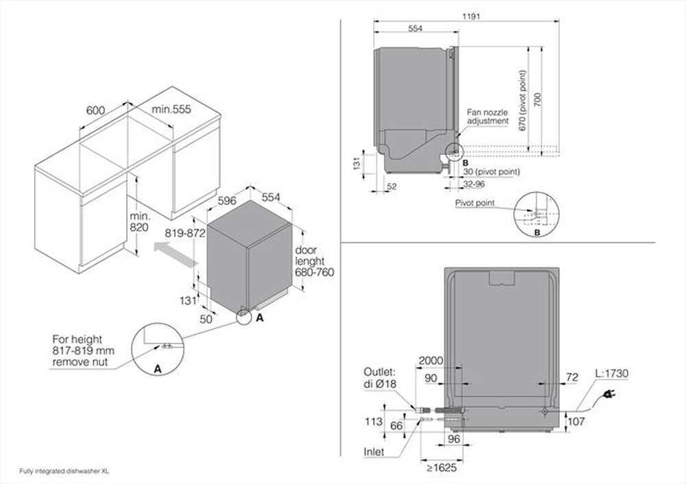 Immagine del prodotto ASKO - Lavastoviglie DFI 534 A Classe A 13 coperti