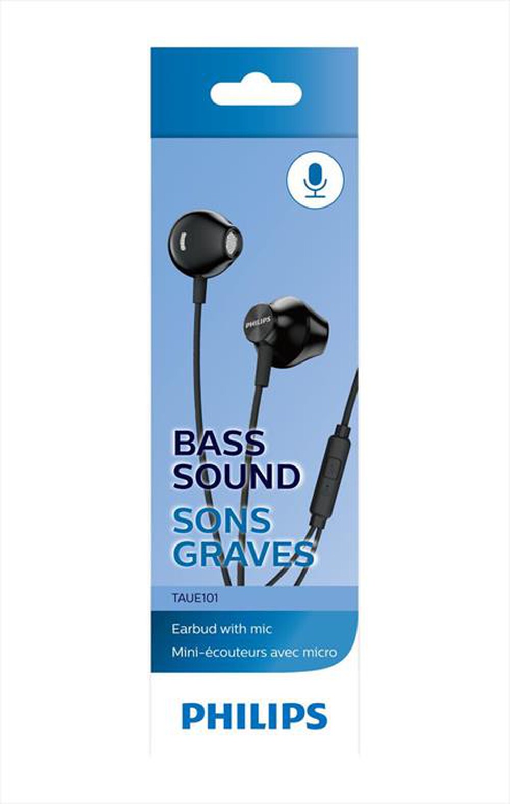 Immagine del prodotto PHILIPS - Auricolari con filo TAUE101BK/00-Black