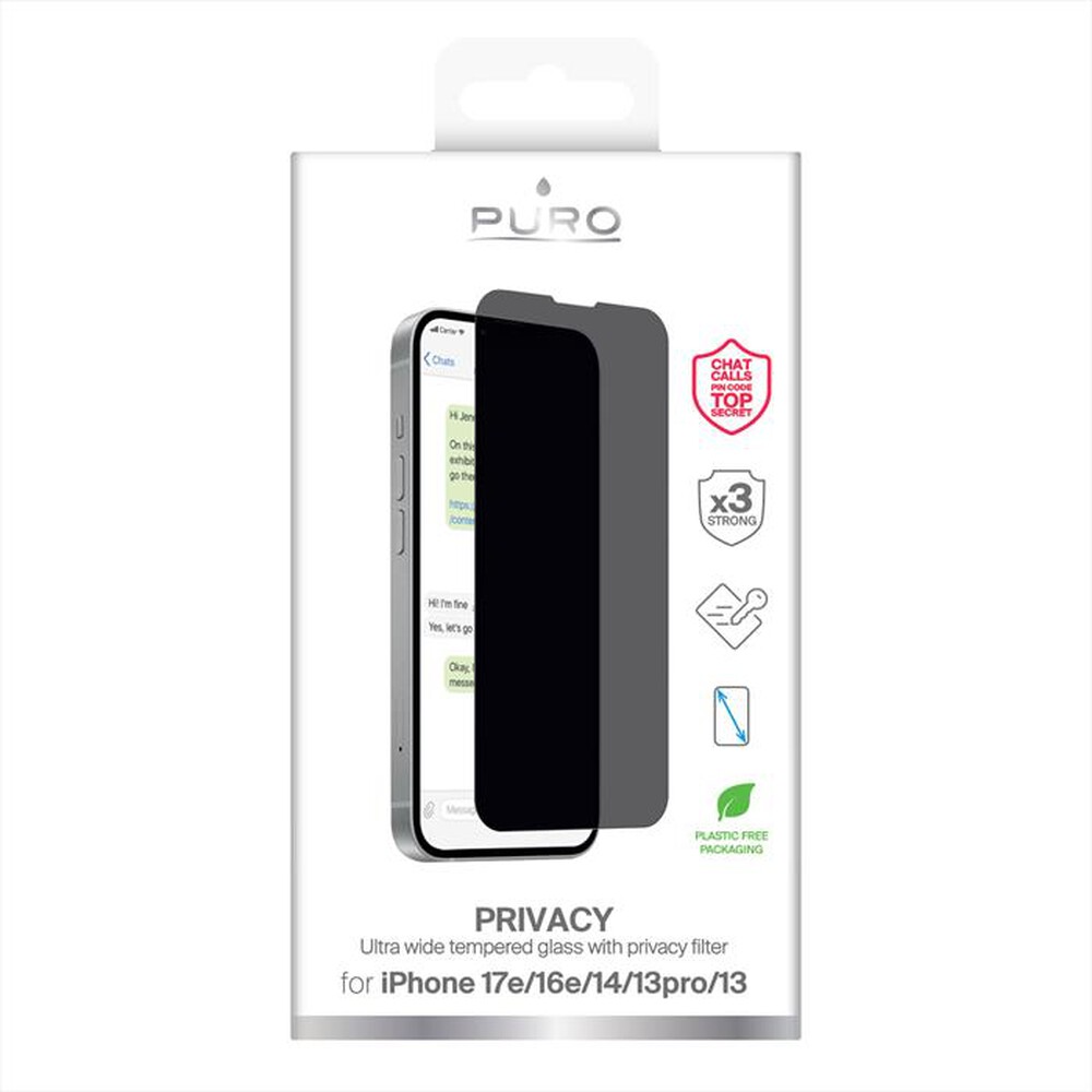 Immagine del prodotto PURO - Pellicola protettiva Privacy per iPhone SE 2025-Trasparente