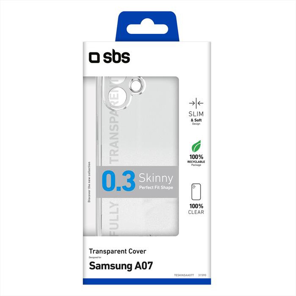 Immagine del prodotto SBS - Cover in TPU per Samsung A07-Trasparente