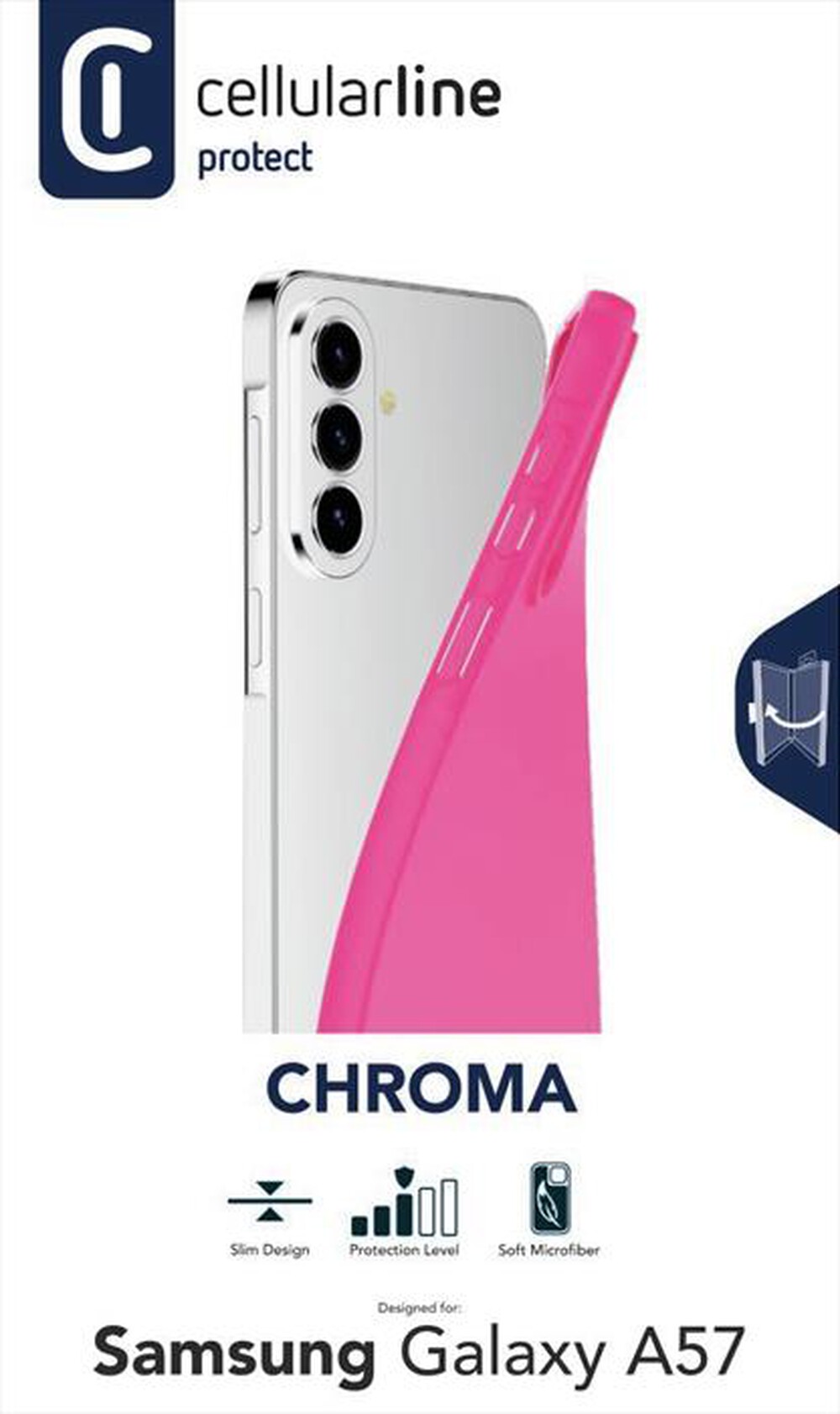 Immagine del prodotto CELLULARLINE - Custodia in TPU CHROMA per Galaxy A57-Rosa