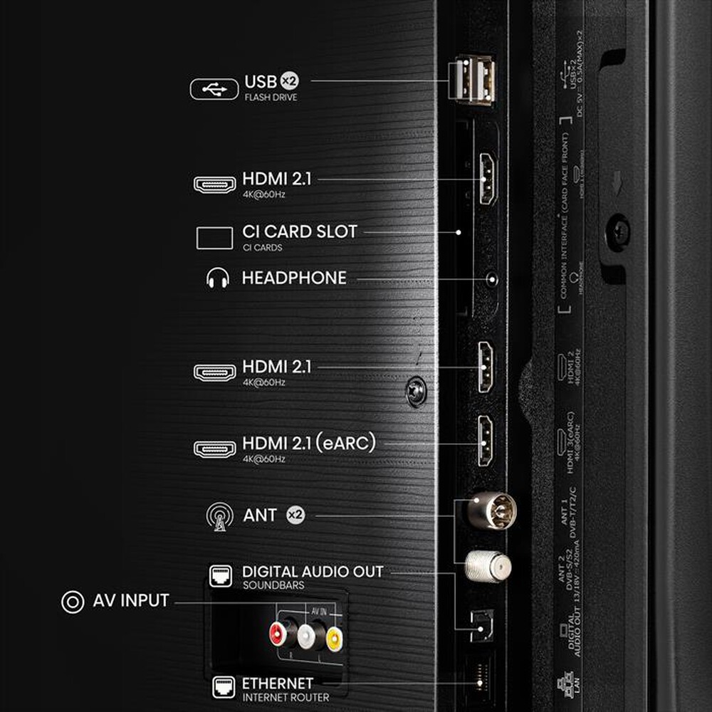 Immagine del prodotto HISENSE - Smart TV Q-LED UHD 4K 50" 50E79NQ-NERO