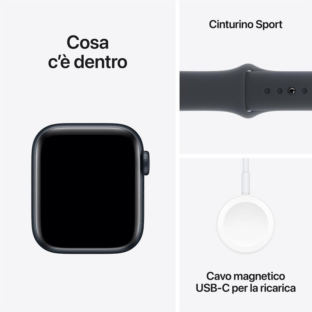 Immagine del prodotto APPLE - Watch SE GPS + Cellular 40mm Cassa Alluminio-Midnight Sport Band Midnight S