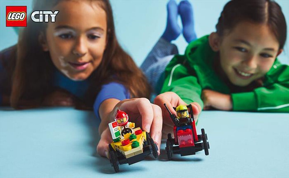Immagine del prodotto LEGO - CITY Veicoli da corsa: pizzaiolo vs pompiere 60458