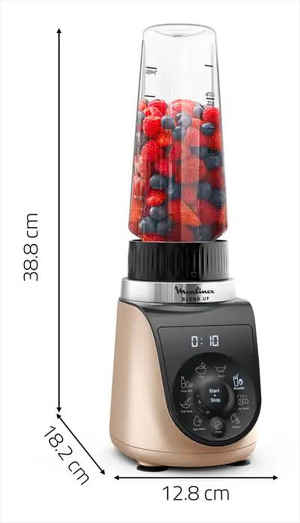 Immagine del prodotto MOULINEX - Frullatore BLEND UP LM190AF0-Nero, Oro