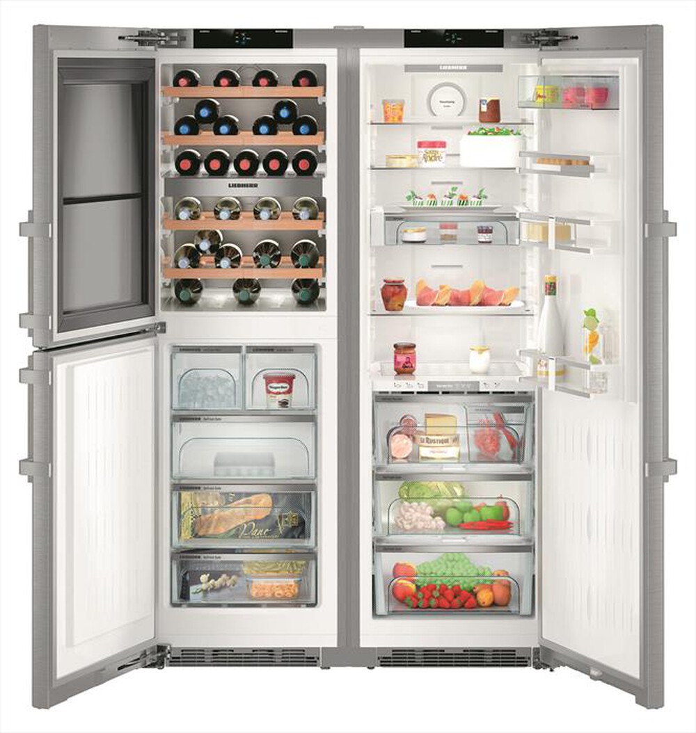 Immagine del prodotto LIEBHERR - Frigorifero side by side SBSES 8496-21 Classe D-Acciaio SmartSteel