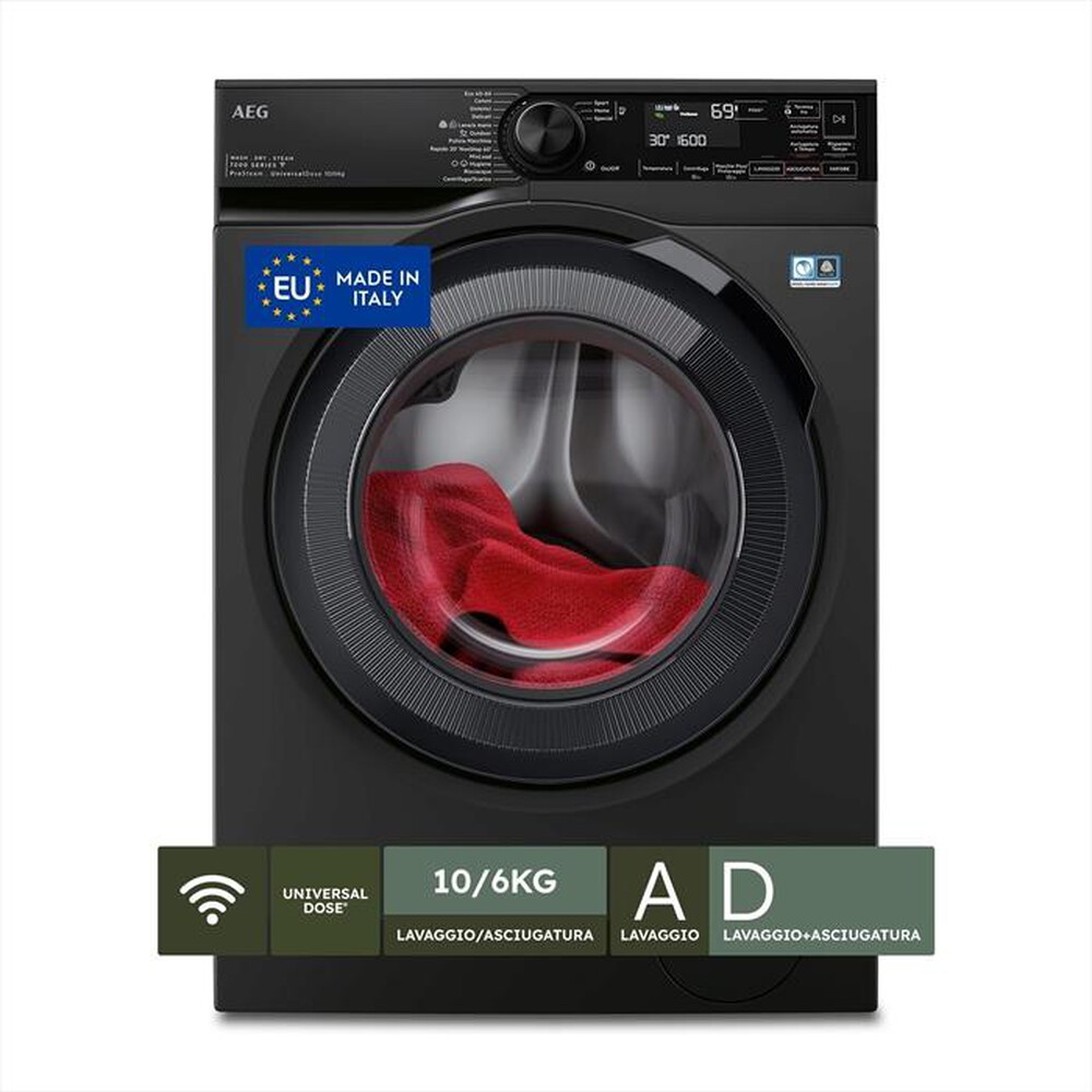 Immagine del prodotto AEG - Lavasciuga LWR7BLACK 10/6 Kg Classe D-Nero