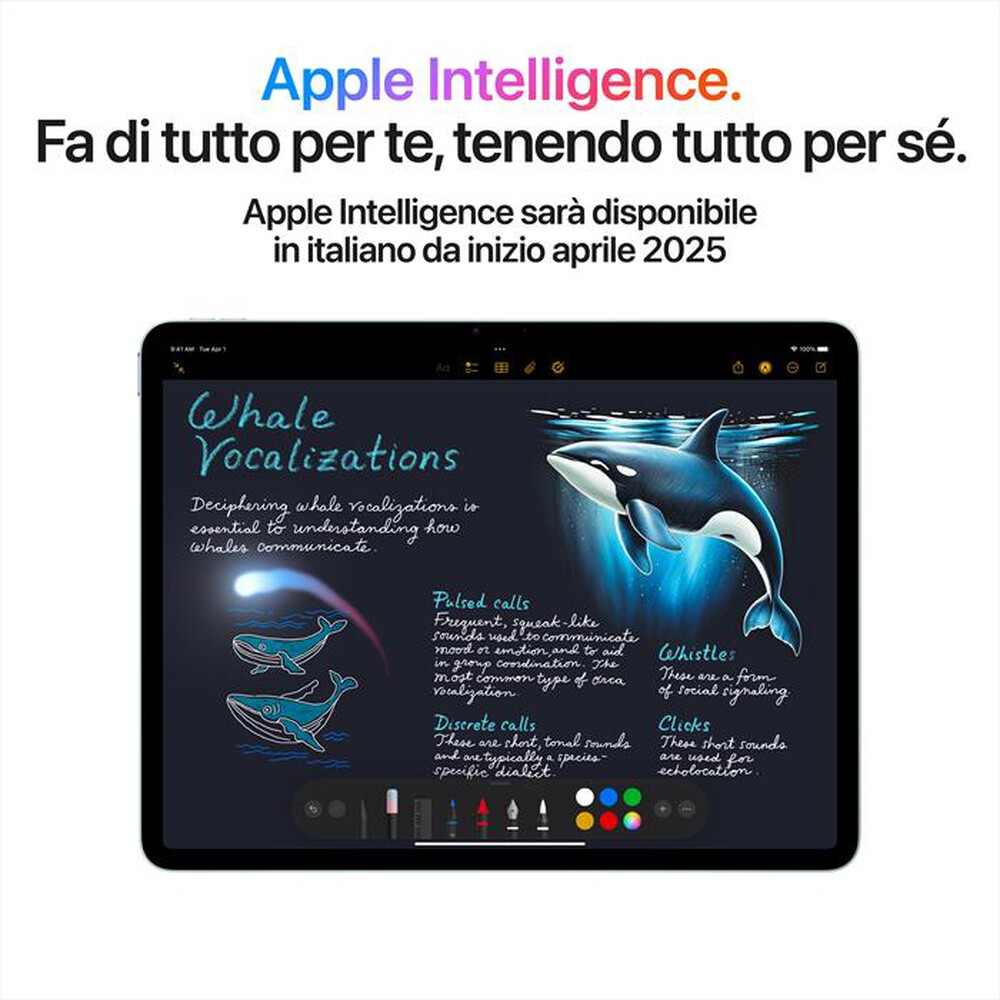 Immagine del prodotto APPLE - iPad Air 11" Wi-Fi + Cellular 128GB (2025)-Grigio siderale