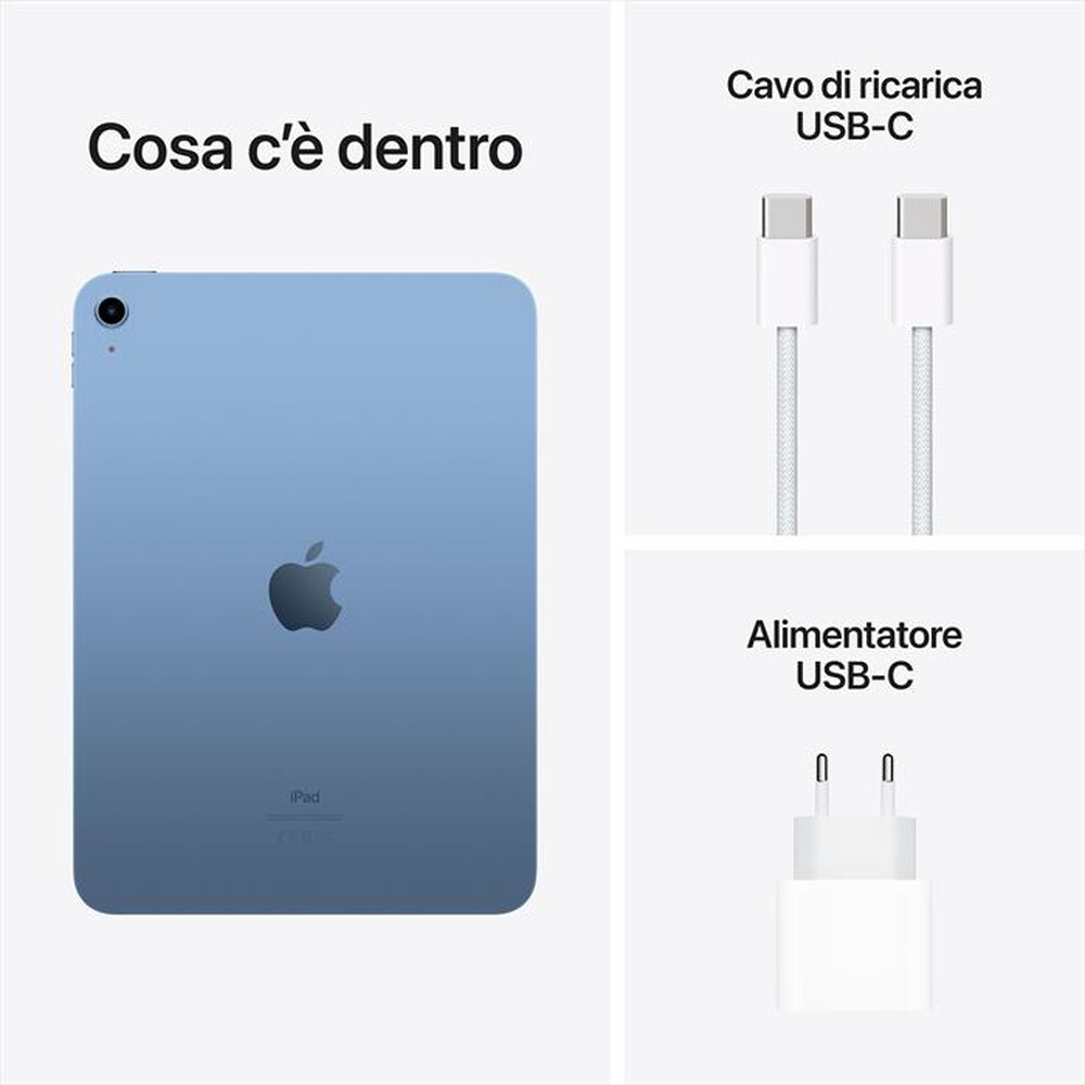 Immagine del prodotto APPLE - iPad 10.9" WI-FI 256GB-Blu