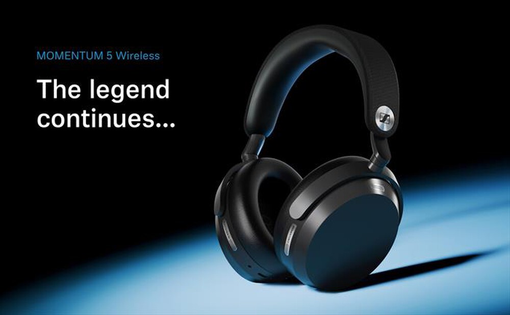 Immagine del prodotto SENNHEISER - Cuffia circumaurale wireless Bluetooth MOMENTUM 5-BLACK