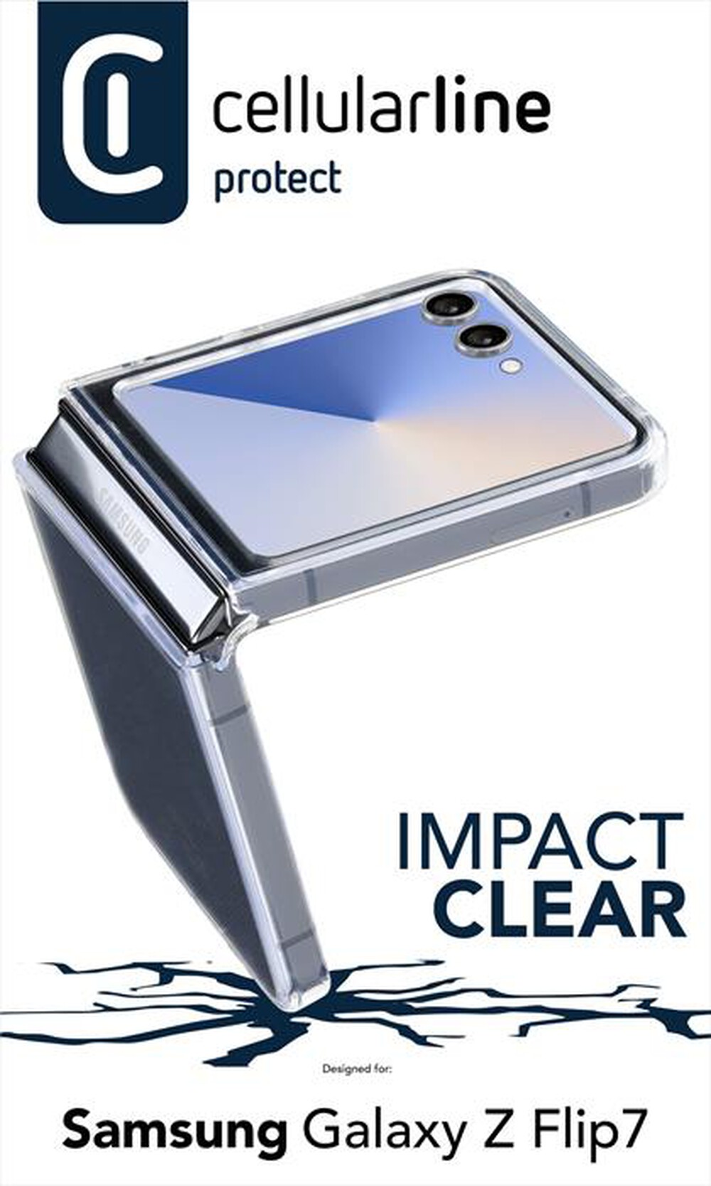 Immagine del prodotto CELLULARLINE - Custodia ultra-protettiva per Galaxy Z Flip7-Trasparente
