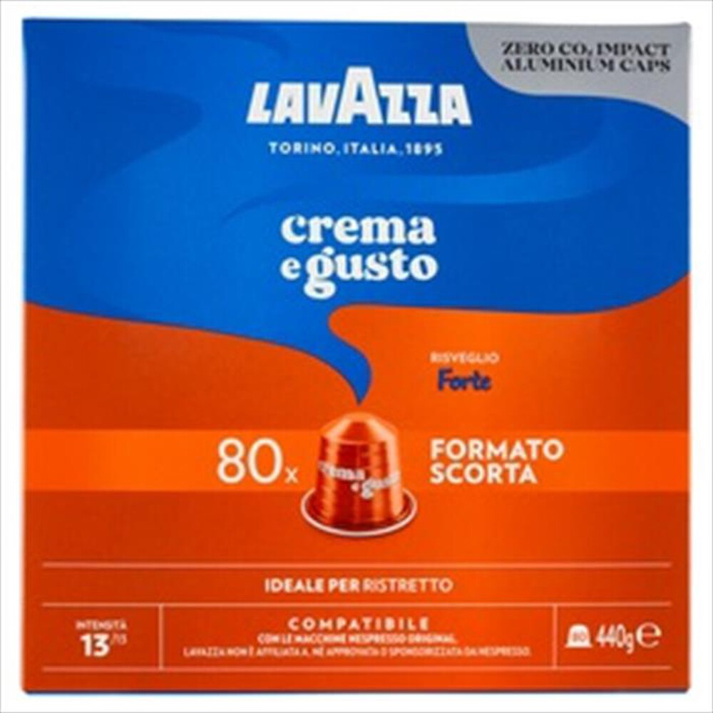 Immagine del prodotto LAVAZZA - CREMA E GUSTO FORTE - Nespresso 80 Caps-Rosso/Blu