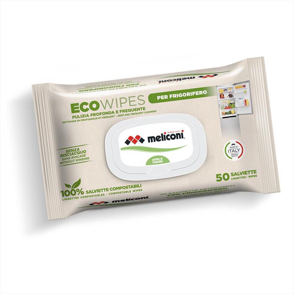 Immagine del prodotto MELICONI - Salviette detergenti ECO WIPES FRIGORIFERO-Viscosa compostabile