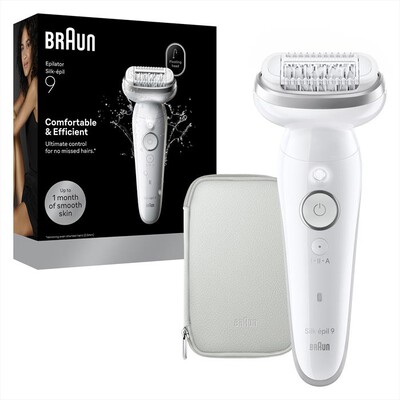 BRAUN - Epilatore Wet & Dry LEGEPIL SES9-000 SILV BOX MN-ARGENTO