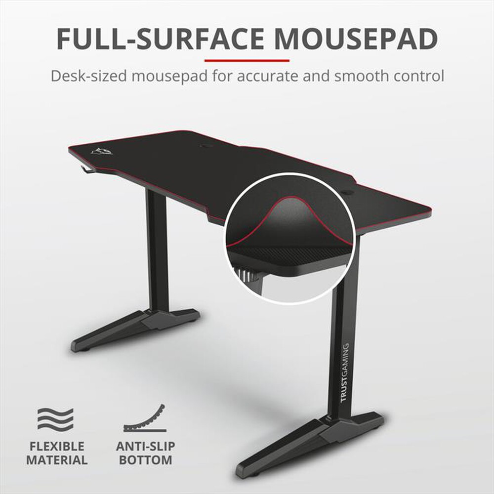 Immagine del prodotto TRUST - GXT1175 IMPERIUS XL GAMING DESK-Black