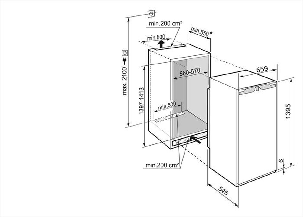 Immagine del prodotto LIEBHERR - Frigorifero incasso IRE 4520-20 Classe E