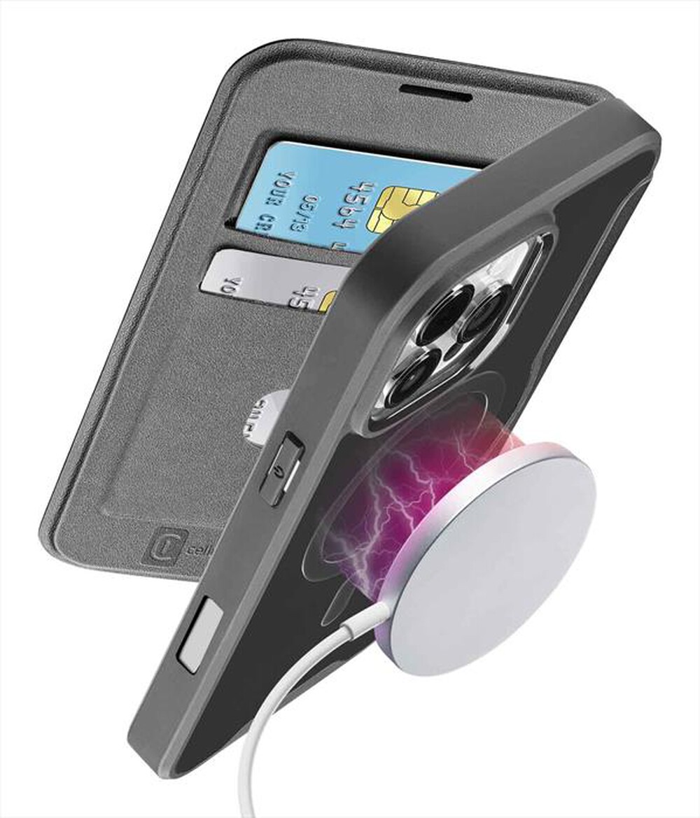 Immagine del prodotto CELLULARLINE - Custodia a libro DAILY MAG per IPHONE 16 PRO MAX-Nero