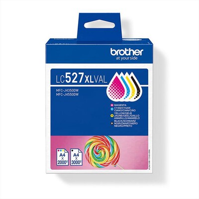 BROTHER - Kit da 4 cartucce LC527XLVAL-Multicolore