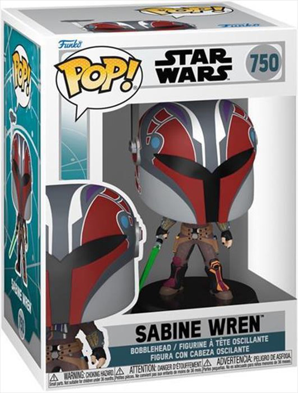 Immagine del prodotto FUNKO - Star Wars Ahsoka Sabine Wren Bobble 750 83761