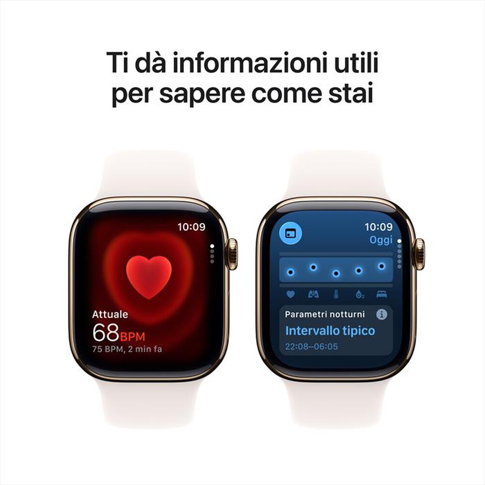 Immagine del prodotto APPLE - Watch Series 11 GPS + Cellular 42mm Titanio-Oro - Band Rosa Fard - S/M