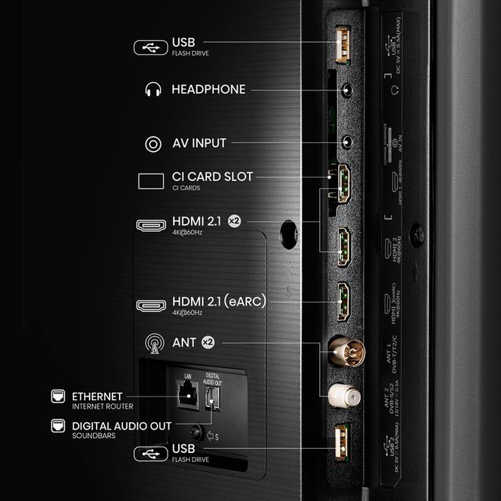 Immagine del prodotto HISENSE - Smart TV Q-LED UHD 4K 50" 50A79NQ-NERO