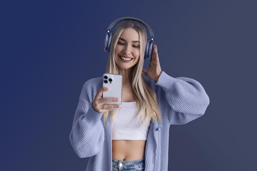 Immagine del prodotto MUSIC SOUND - Cuffia wireless BTHEADBMSAURIXB AURIX-Blu