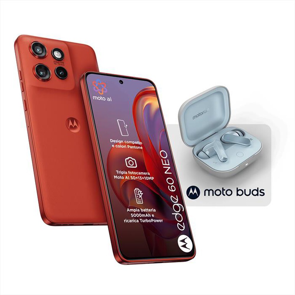 Immagine del prodotto MOTOROLA - Smartphone EDGE 60 NEO + MOTO BUDS-PANTONE Poinciana