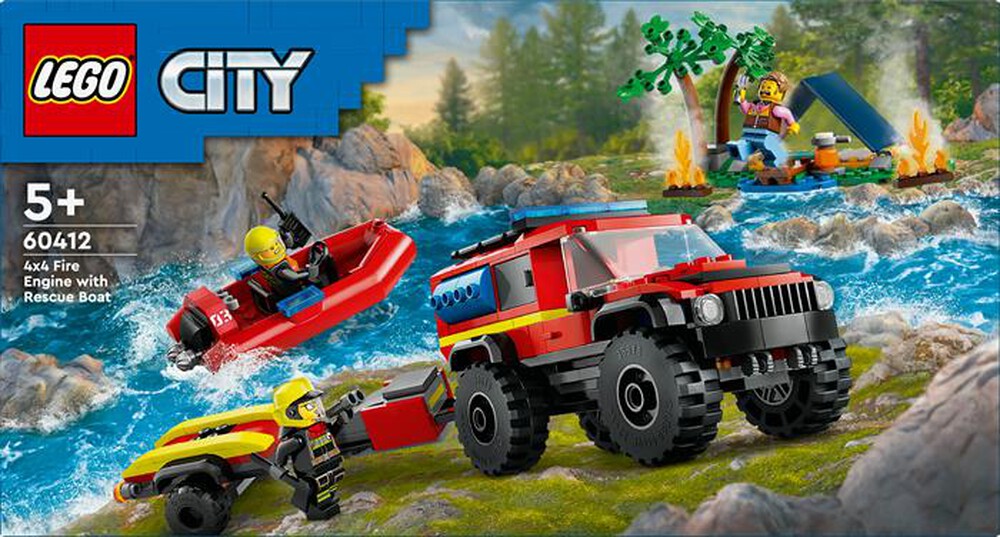 Immagine del prodotto LEGO - CITY Fire Fuoristrada antincendio e gommone 60412