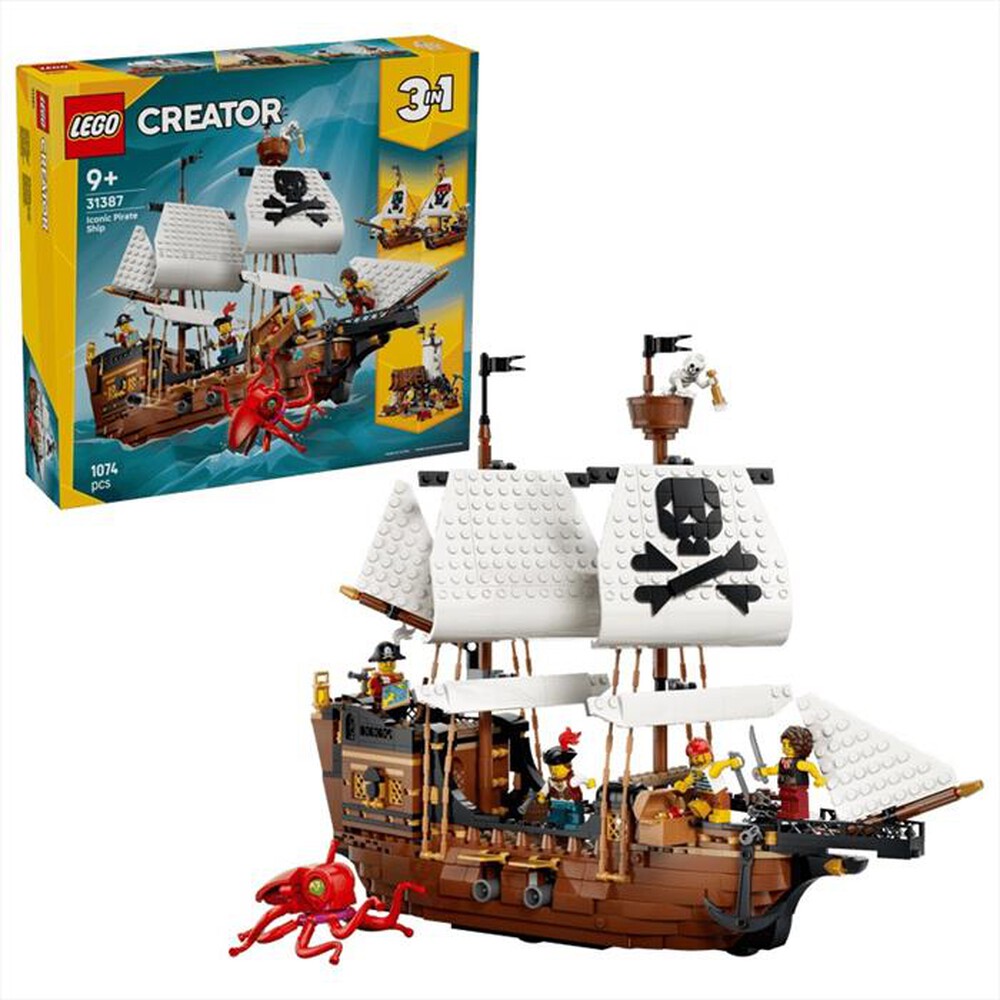 Immagine del prodotto LEGO - CREATORE 3IN1 Iconica nave da pirata - 31387
