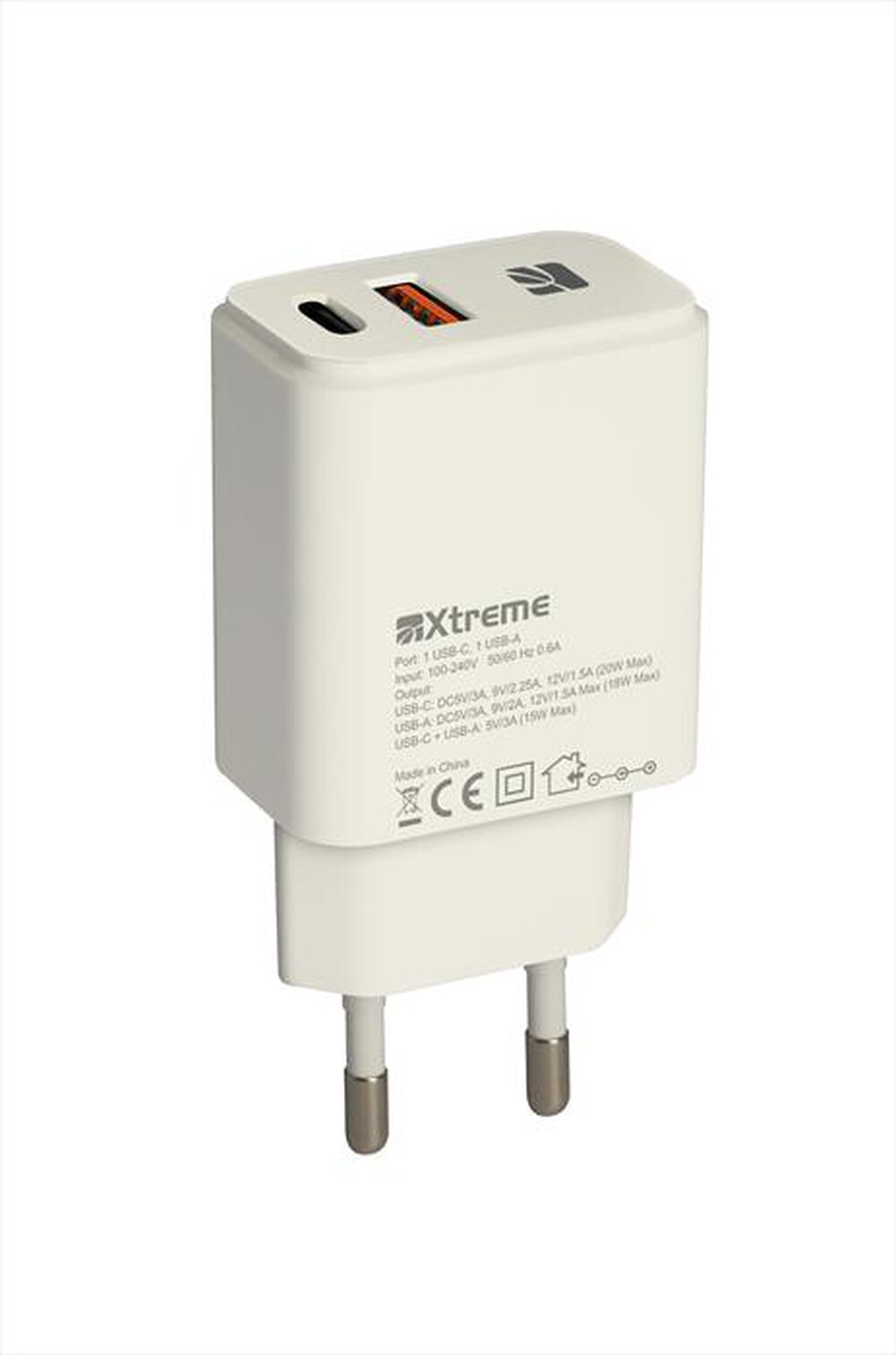 Immagine del prodotto XTREME - POWER ADAPTER USB/TYPE C-Bianco