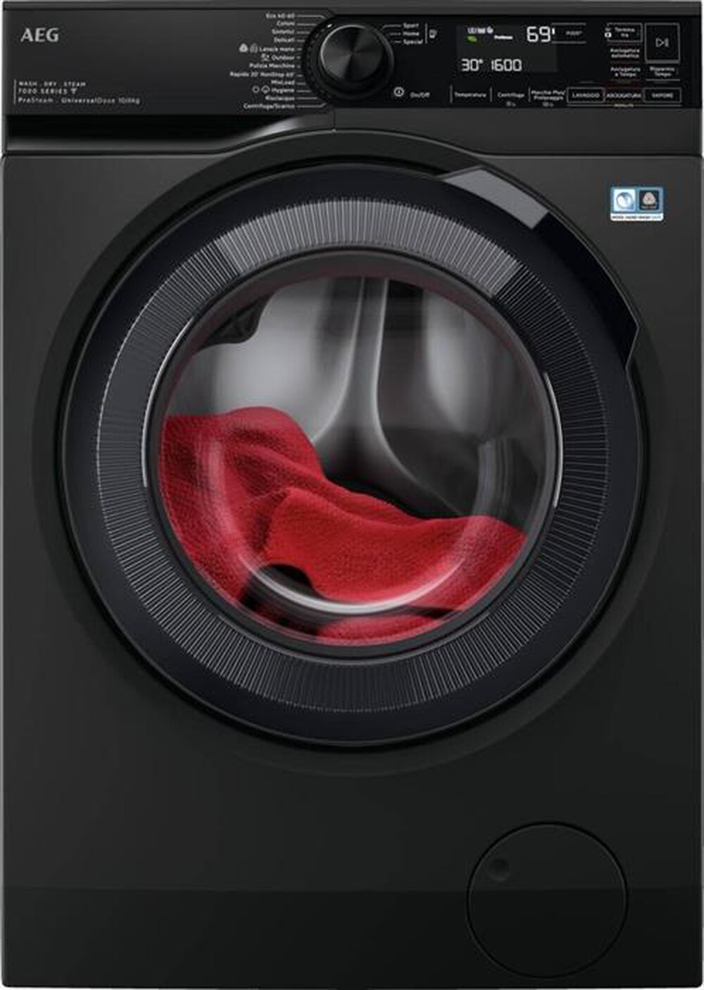 Immagine del prodotto AEG - Lavasciuga LWR7BLACK 10/6 Kg Classe D-Nero