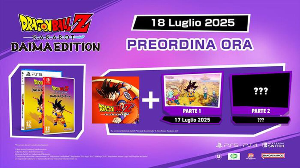 Immagine del prodotto NAMCO - DRAGON BALL Z: KAKAROT DAIMA EDITION PS5