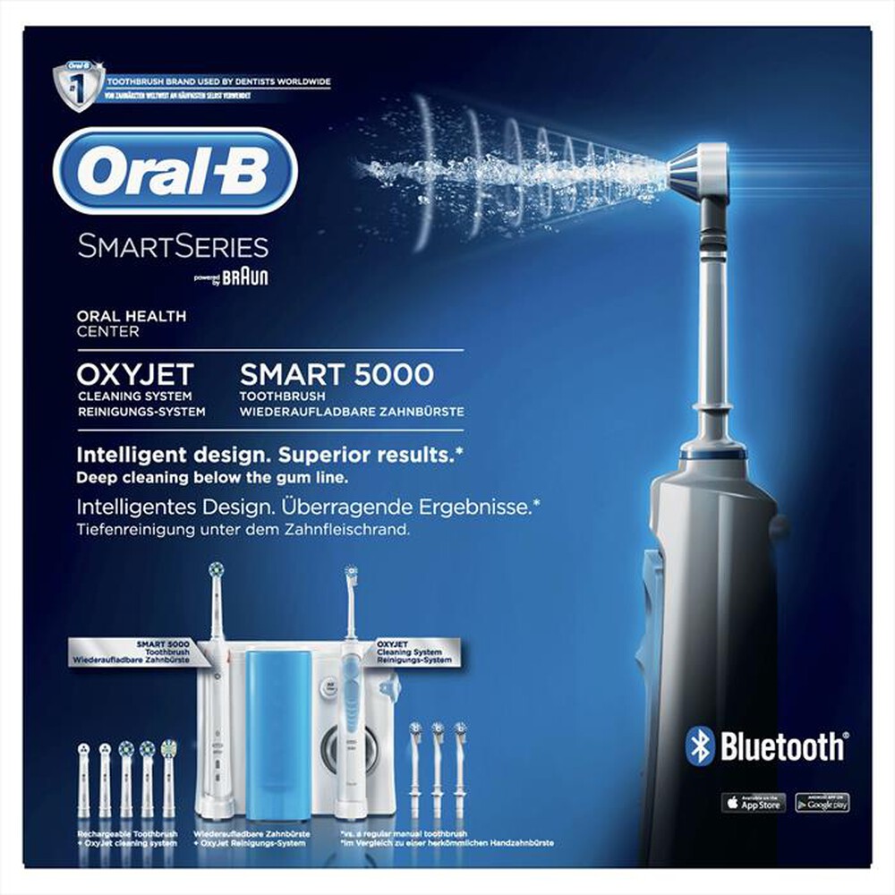 Immagine del prodotto ORAL-B - Spazzolino elettrico SMART 5000 e idropulsore OXYJ-Bianco