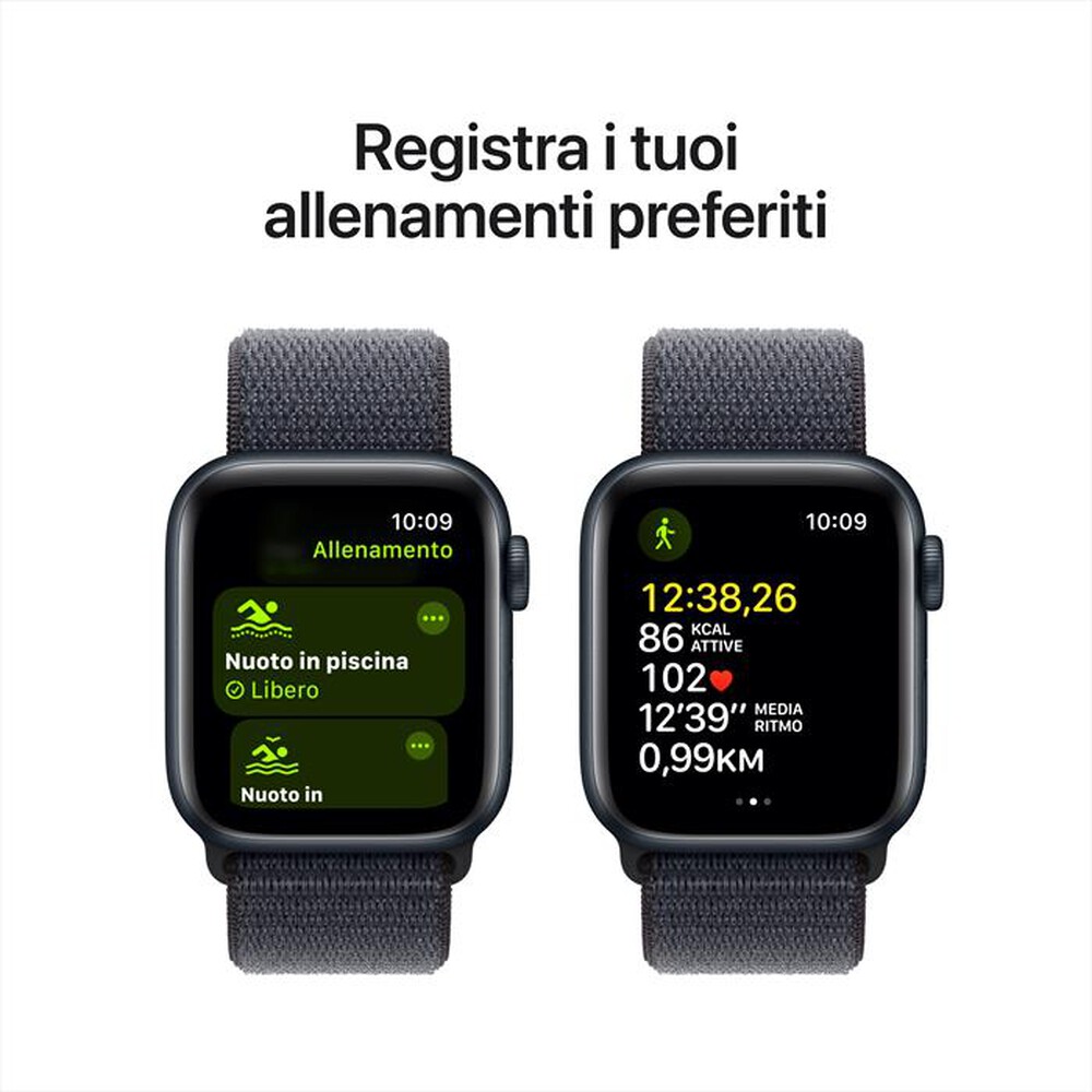 Immagine del prodotto APPLE - Watch SE GPS + Cellular 40mm Cassa Alluminio-Midnight - Sport Loop Ink