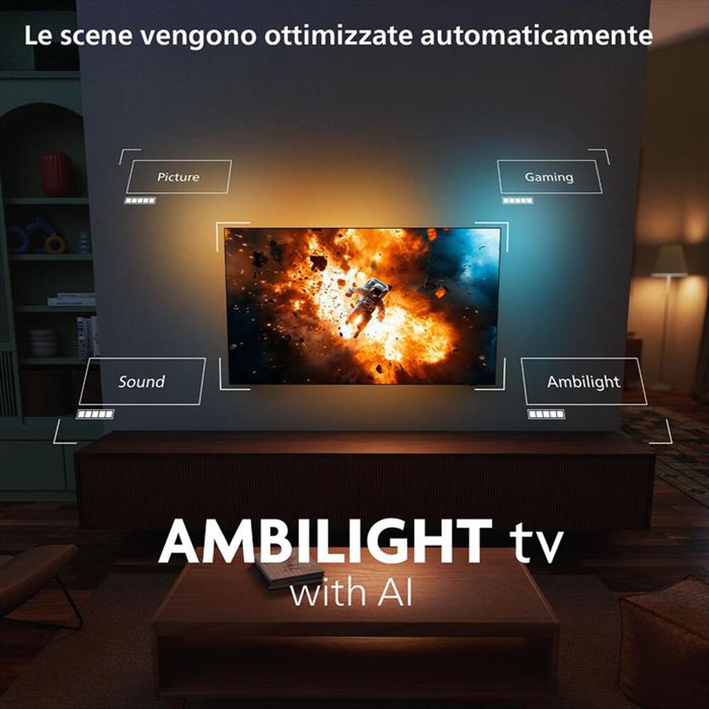 Immagine del prodotto PHILIPS - Smart TV Ambilight OLED 4K 65" 65OLED770-Black