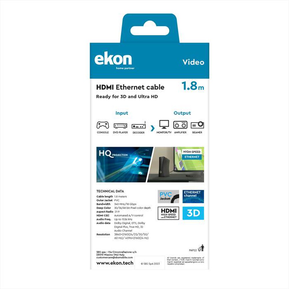 Immagine del prodotto SBS - ECVHDMI18MMG