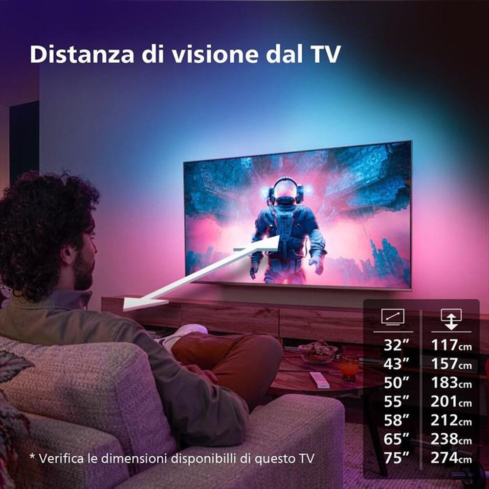 Immagine del prodotto PHILIPS - Ambilight SmartTV MINI LED UHD 4K 65" 65PML9008/12