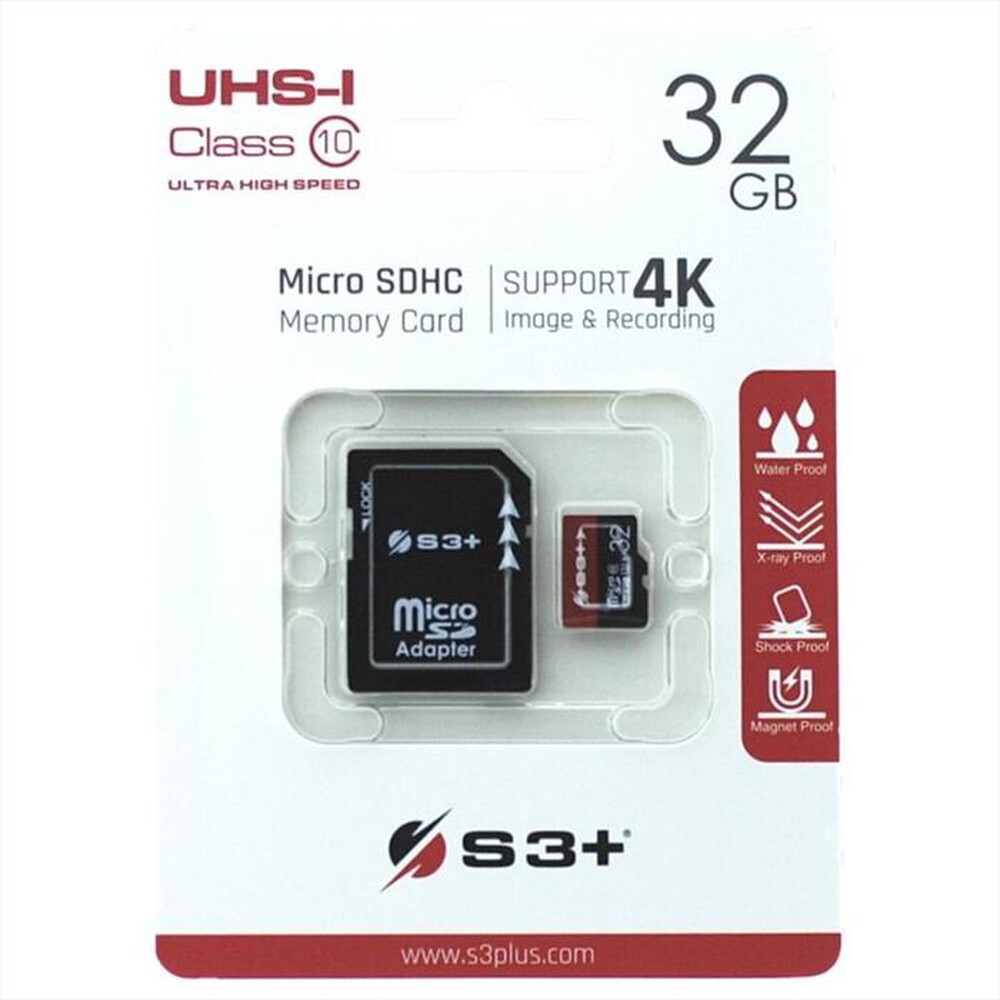 Immagine del prodotto S3+ - S3SDC10U1/32GB-R-Nero/Rosso