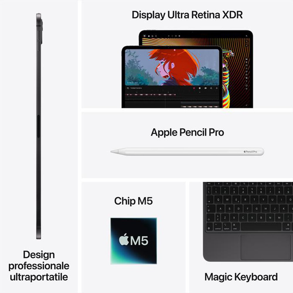 Immagine del prodotto APPLE - iPad Pro 11" M5 WiFi 512GB-Nero Siderale