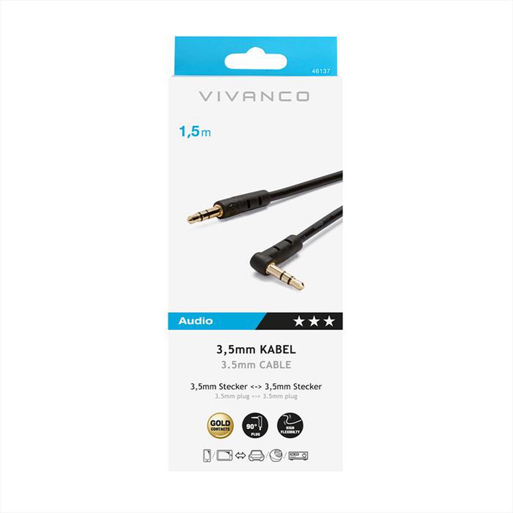 Immagine del prodotto SBS - Audio connection 3.5mm plug <-> 3.5mm plug-Nero