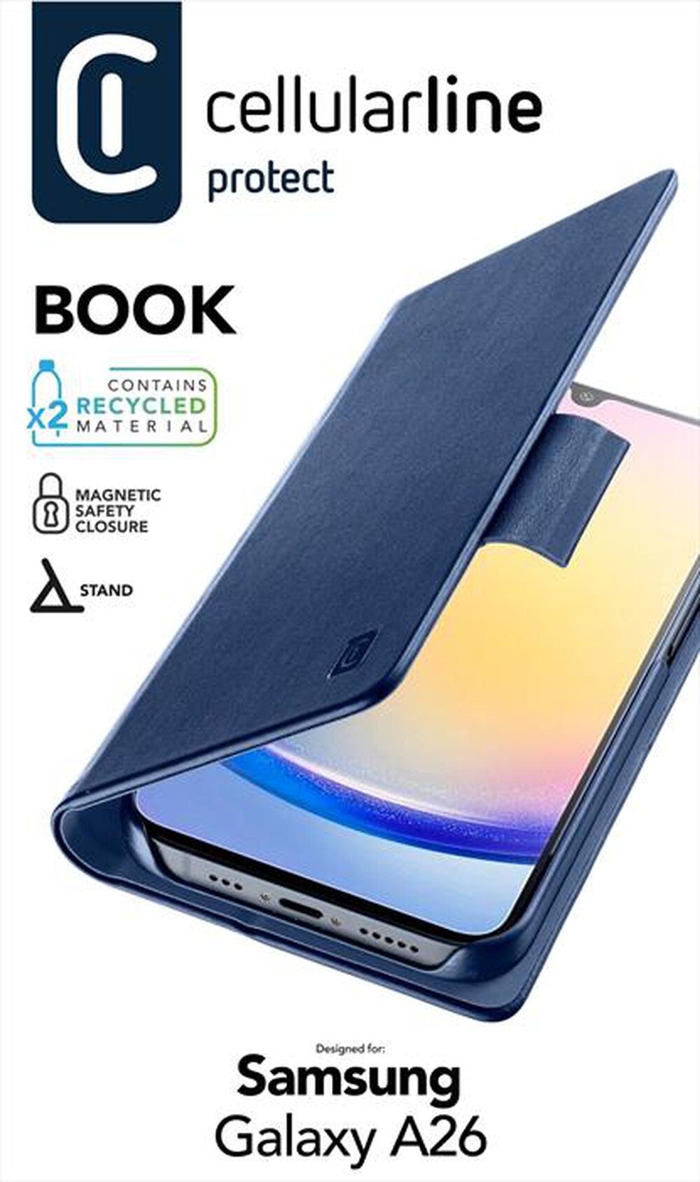 Immagine del prodotto CELLULARLINE - Cover a libro BOOK per Galaxy A26-Blu