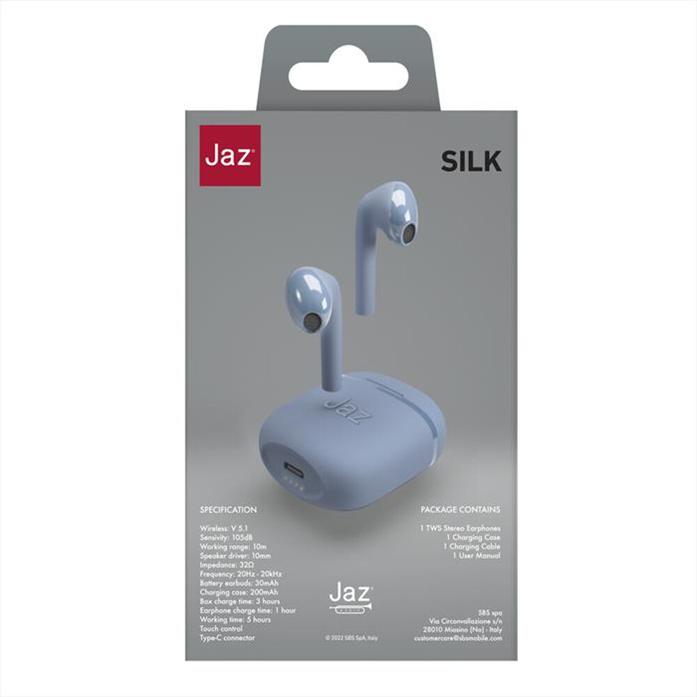 Immagine del prodotto SBS - Auricolare bluetooth TEJZEARTWSEARBTB-Blu