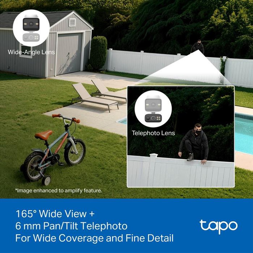 Immagine del prodotto TP-LINK - SOLAR-POWERED DUAL-LENS PAN/TILT SECURITY CAMERA K-Bianco