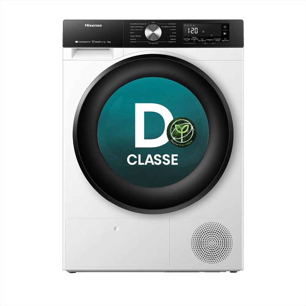 Immagine del prodotto HISENSE - Asciugatrice DH3S802BW2 8Kg Classe D-Bianco
