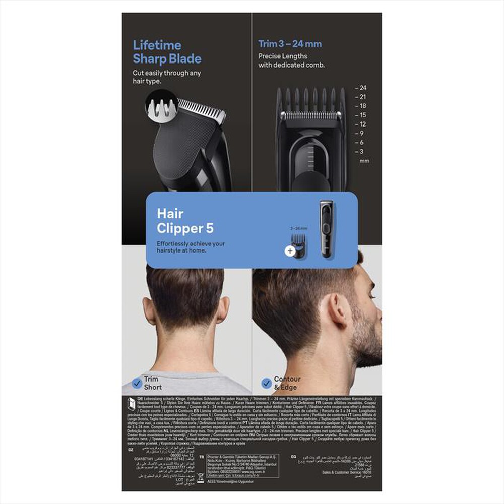 Immagine del prodotto BRAUN - Regola capelli HC5310-Black Glossy