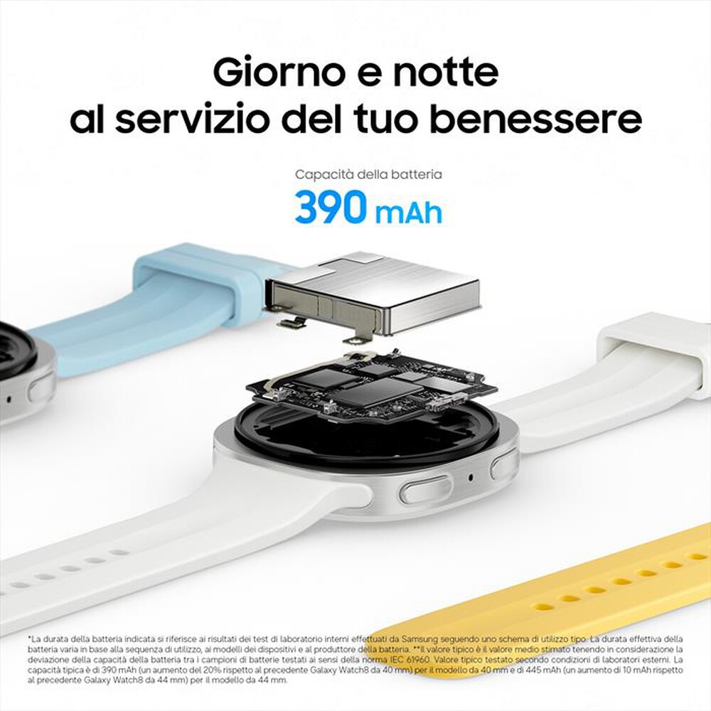 Immagine del prodotto SAMSUNG - Galaxy Watch9 44mm BT 2+32GB-Silver