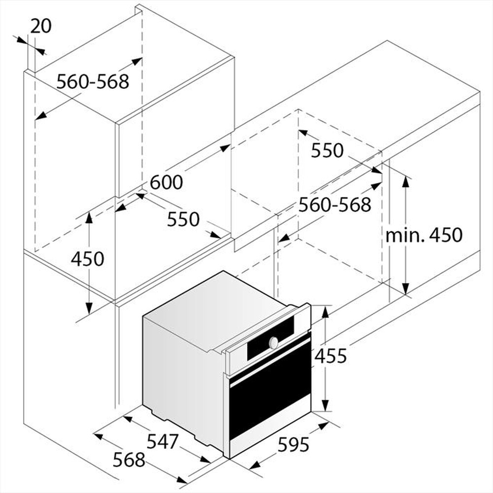 Immagine del prodotto ASKO - Forno incasso elettrico OCS 8483 S Classe A-Acciaio