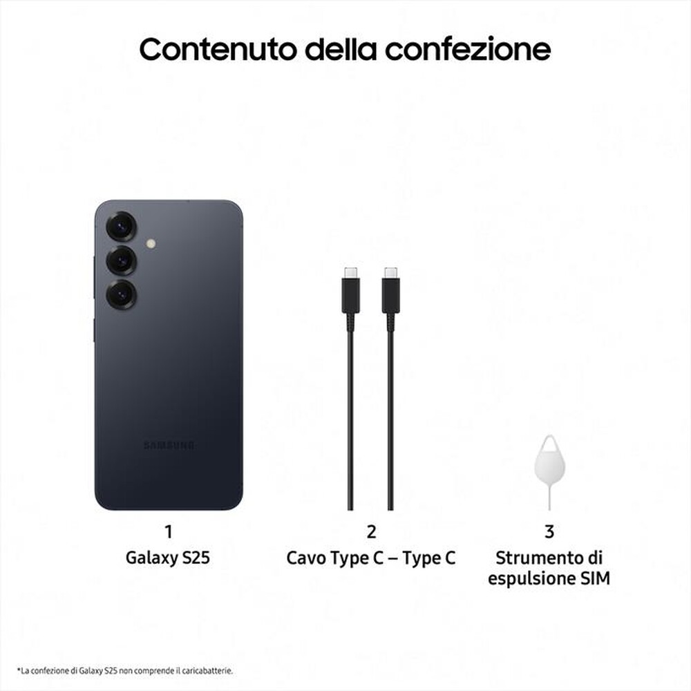 Immagine del prodotto SAMSUNG - Smartphone Galaxy S25 12+512GB-Blueblack