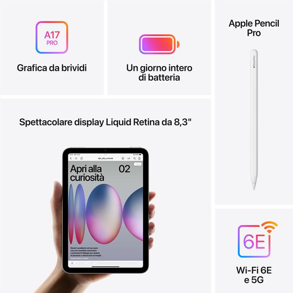 Immagine del prodotto APPLE - iPad Mini Wi-Fi + Cellular 256GB-Blu